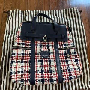 Henri Bendel Jetsetter backpack in RARE plaid. Like new!